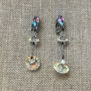 Vintage Lewis Segal Elegant Crystal Drop Earrings